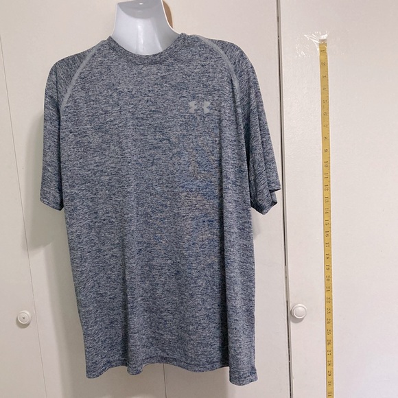 UNDER ARMOUR Heat gear  shirt Loose Fit Activewear Athletic Blue Gray Mens Large - Picture 2 of 12